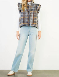 Thml - Plaid Tweed Collared Vest