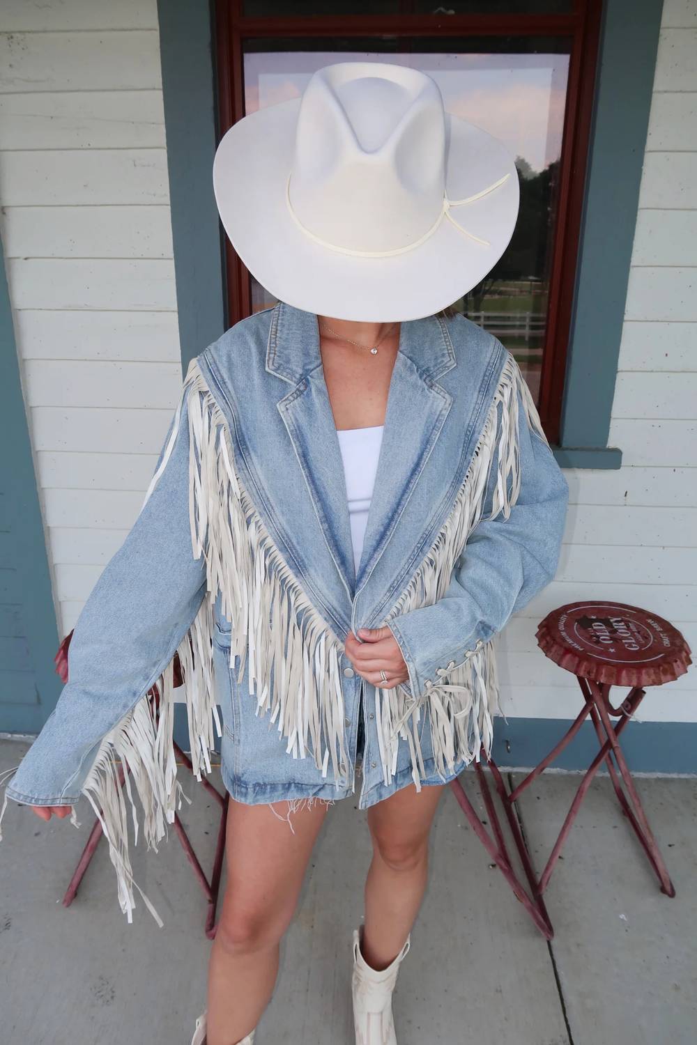 Saints & Hearts - Fringed Out Denim Jacket