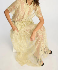 Munthe - Bustona Lace Button Down Top