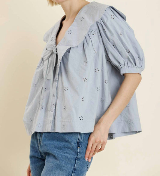 Aureum - Scallop Collar Blouse