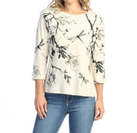 Jess & Jane - Sakura Printed Cotton Top
