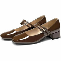 Gotsoft - Women's Mary Jane Low Heel Closed Toe Shoes
