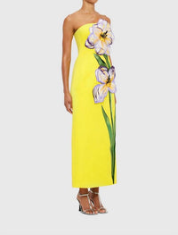 Leo Lin - Rayna Applique Floral Maxi Dress