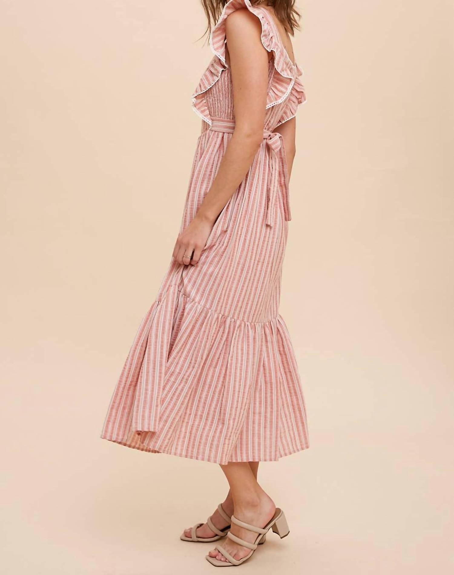 In-Loom - Striped Midi Dress