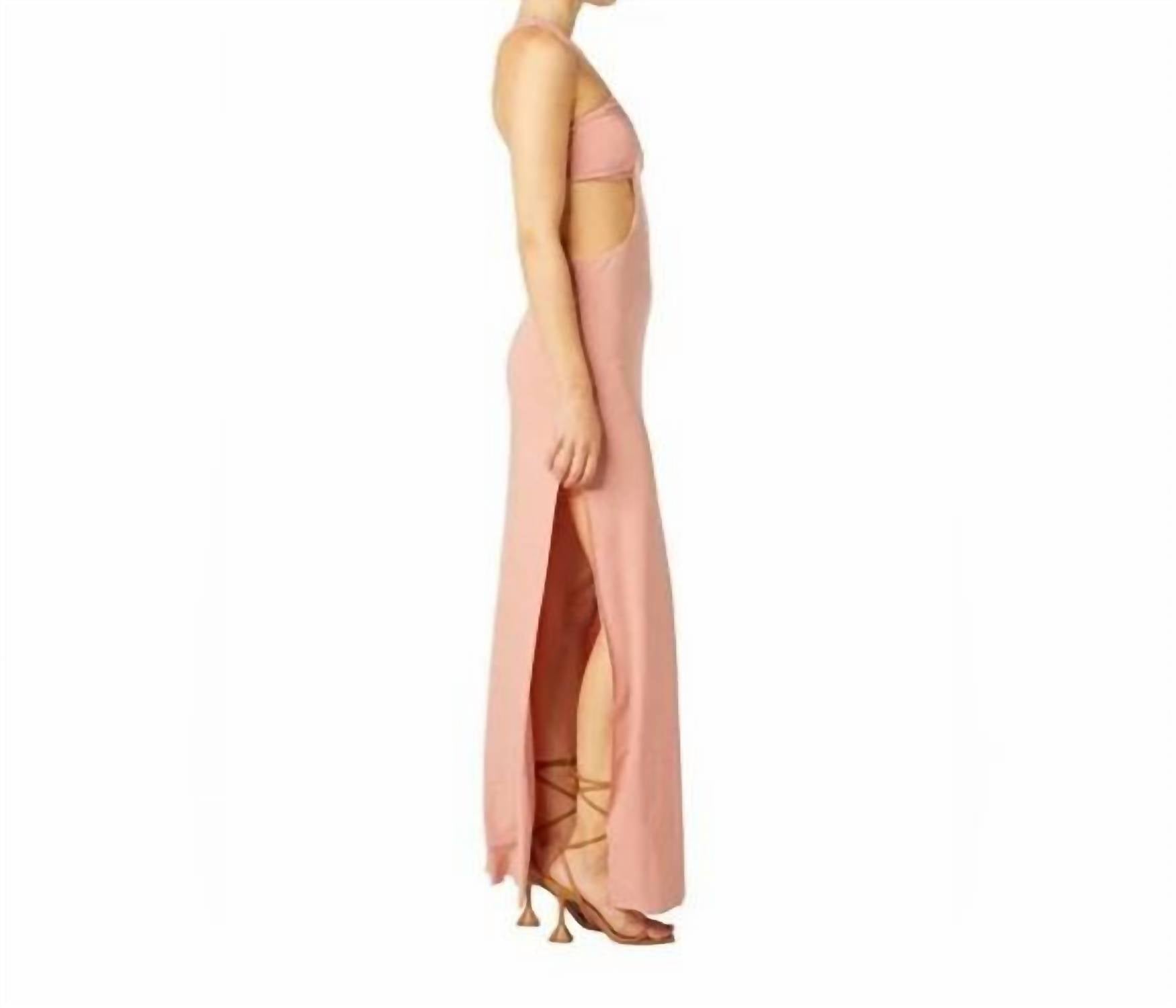 Misa Los Angeles - Lyra Cut Out Jersey Knit Maxi Dress