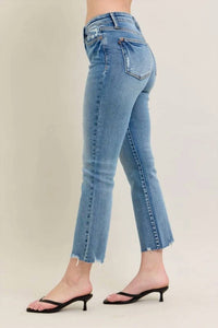 Judy Blue - Mid Rise Kick Hem Flare Jeans