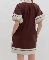 entro The Reagan Dress in chocolate - women's dress - view 4