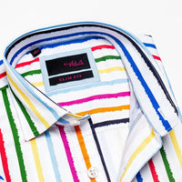 Eight X - Wet Paint Short Sleeve Button Down Shirt