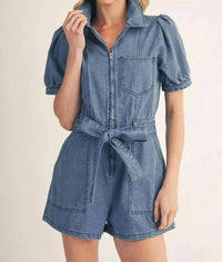 Jodifl - Women's Wide Leg Romper With Side Pockets