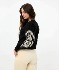 Esqualo - Sanne Tape Embroidery Sweater