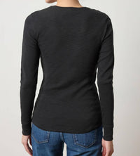 Lilla P - Rib Slub Long Sleeve Crewneck Top