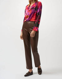 Joseph Ribkoff - Floral Satin Long Sleeves Top