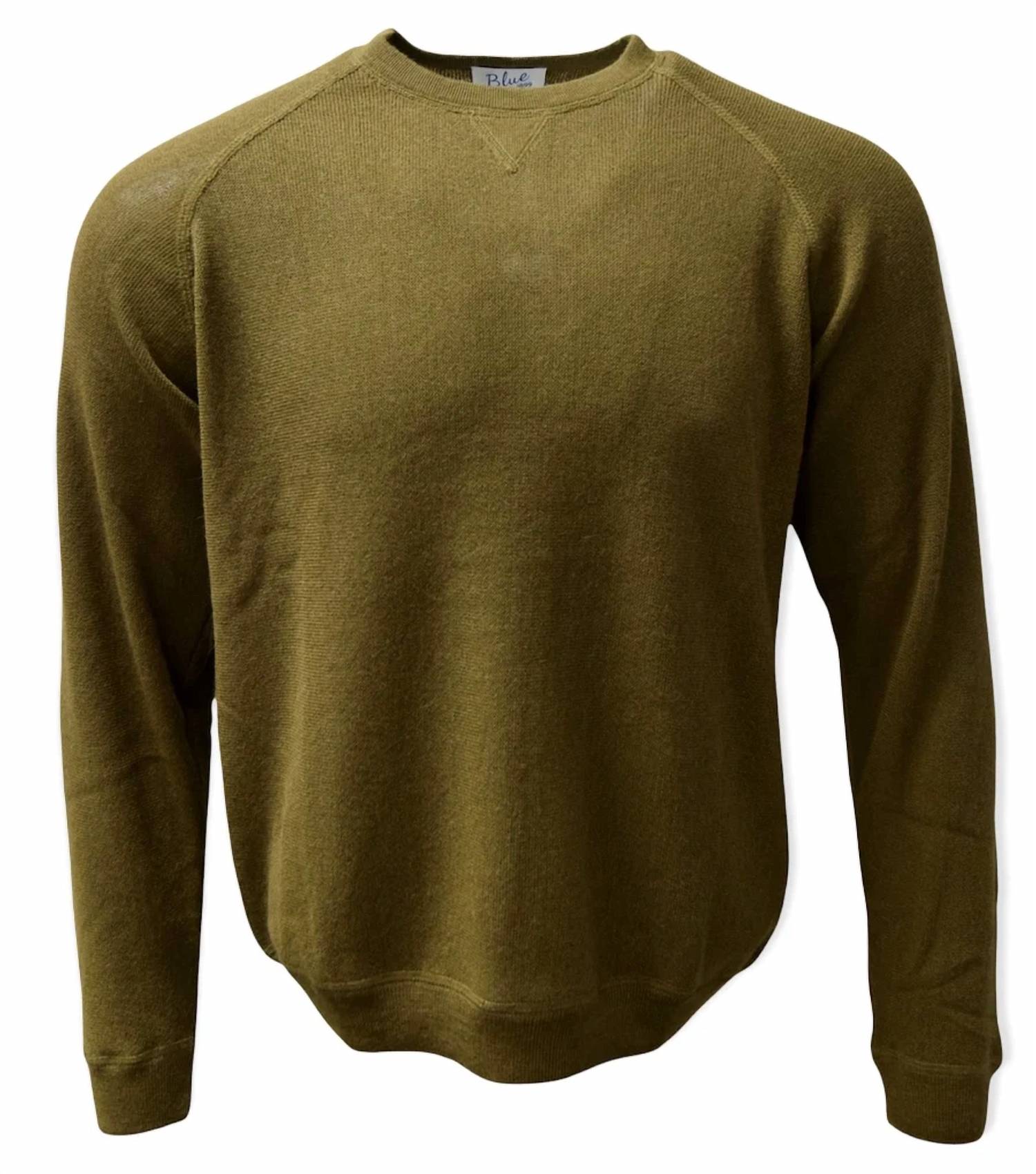 Blue 1899 - Men's Baby Alpaca Links Knit Sweatshirt