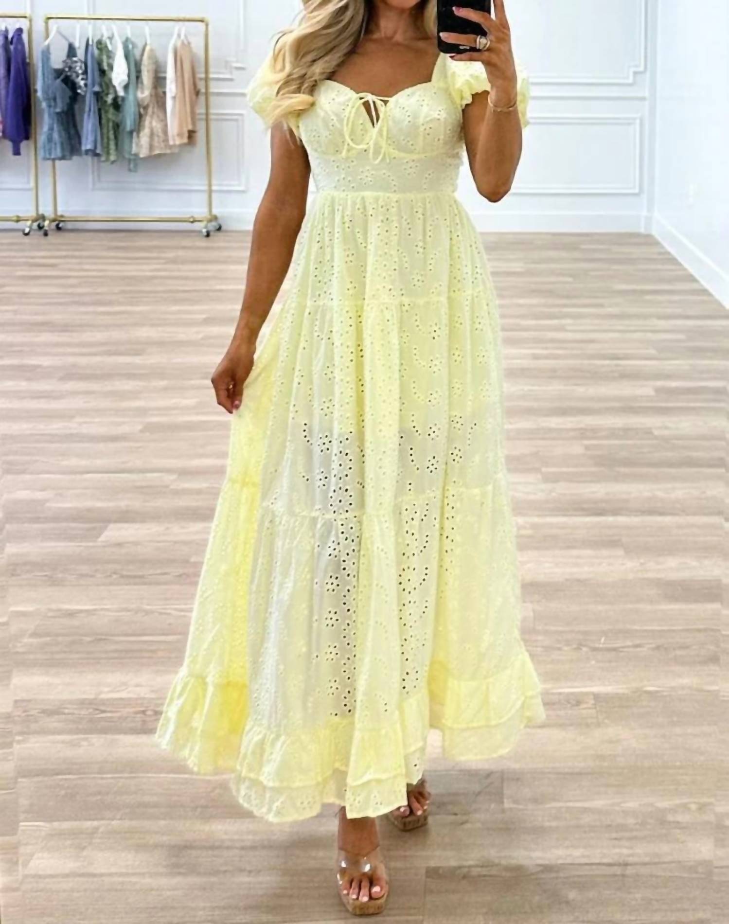 The Vintage Shop - Brissa Eyelet Maxi Dress