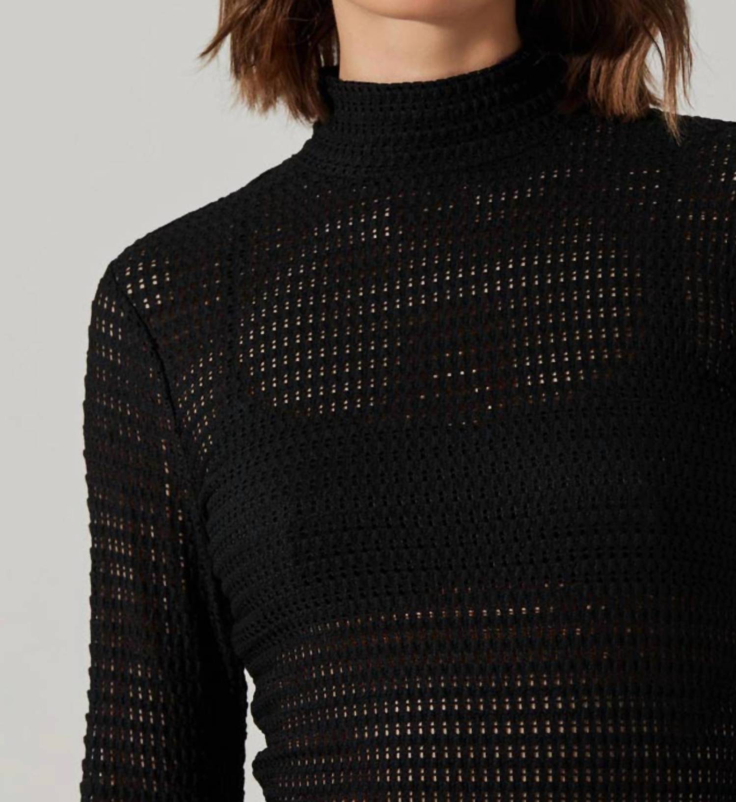 Astr - Lida Open Knit Top