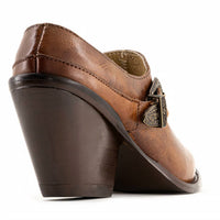 Forastero - Women's Leather Western Heeled Loafer