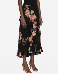 Zimmermann - Hypnotic Asymmetric Midi Skirt