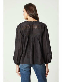 Velvet By Graham & Spencer - Embroidered Cotton Jordyn Blouse