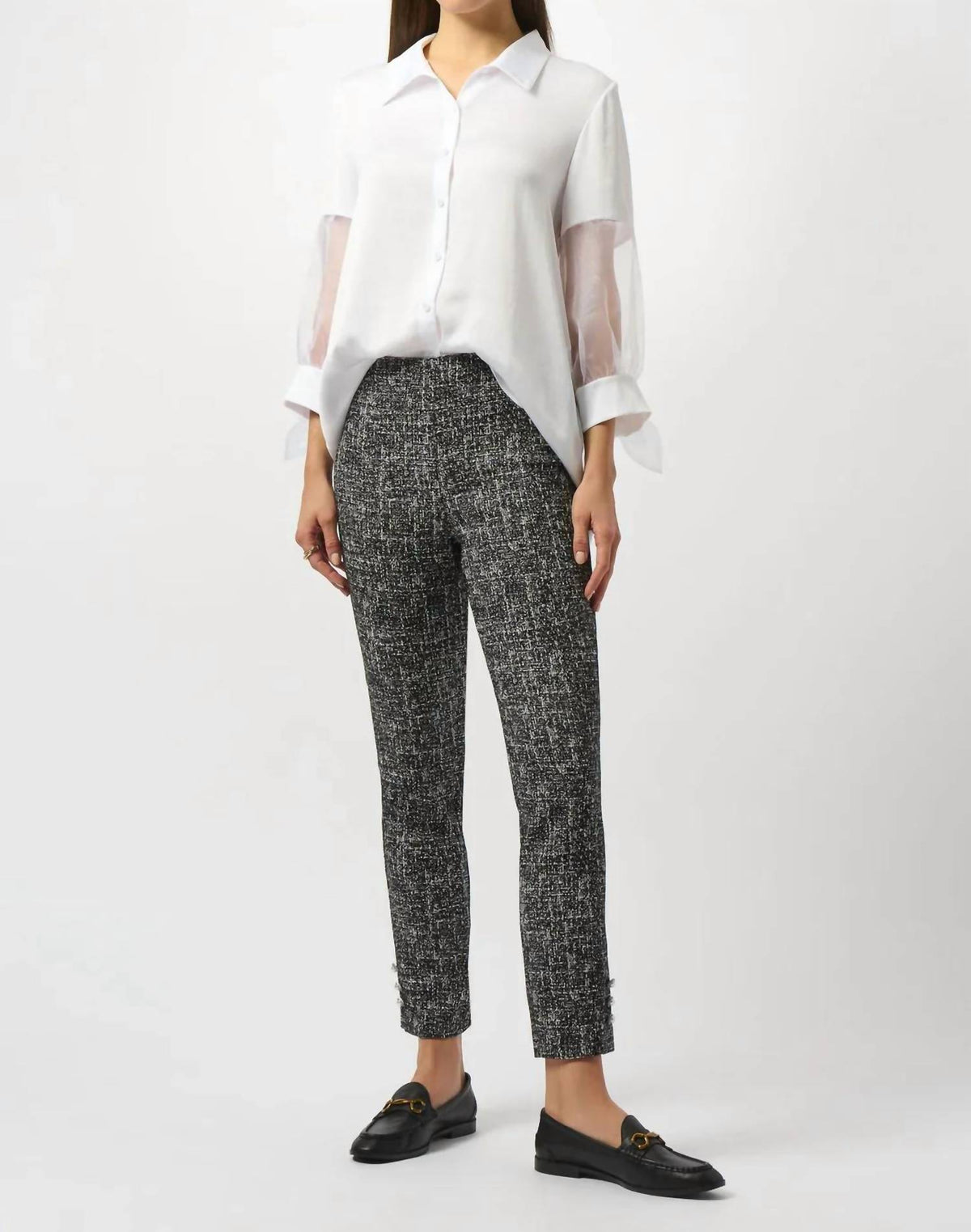 Joseph Ribkoff - Abstract Pattern Pull On Straight Leg Pants