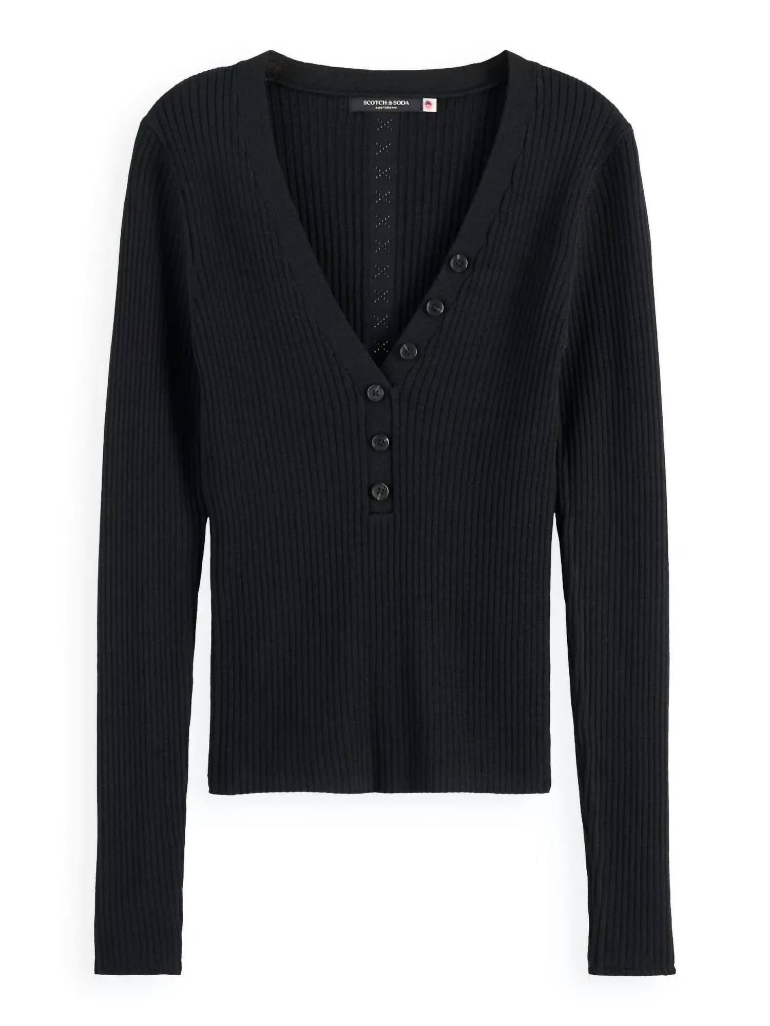Scotch & Soda - Figure Hugging Ribbed Sweater