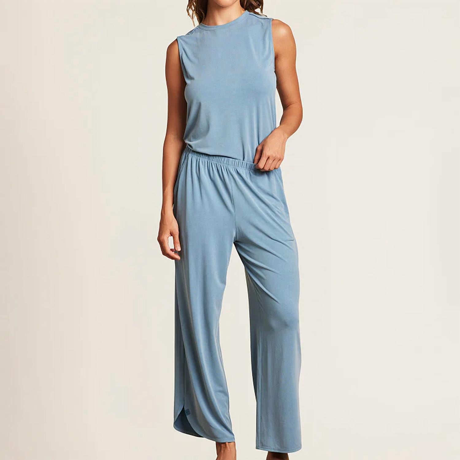 Barefoot Dreams - Sand Washed Jersey Piped Set
