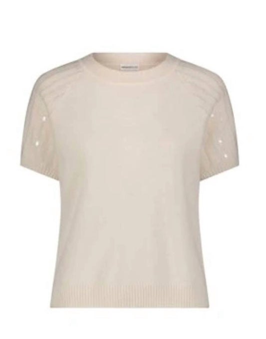 Minnie Rose - Sequin Cashmere Raglan Top