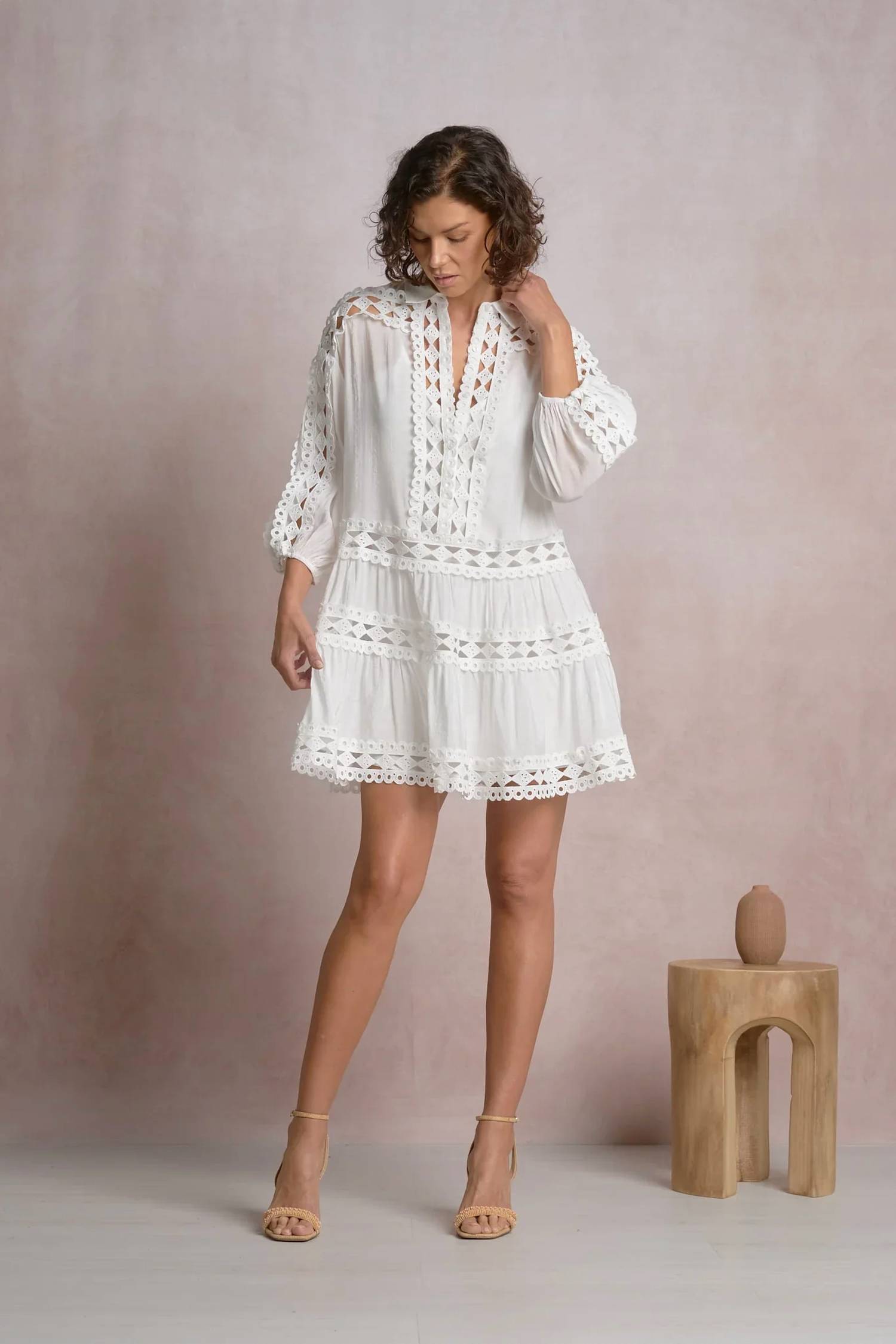 Elan - Solace Lace Detail Dress
