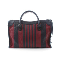Balenciaga - Women's Classic City Marine Stripe Small Satchel Bag