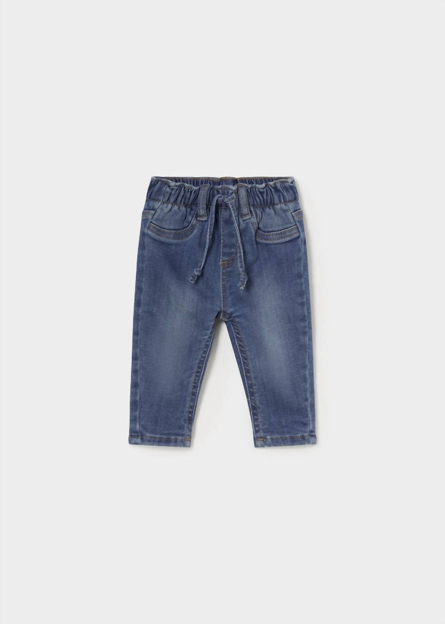 Mayoral - Baby Drawstring Lined Jean