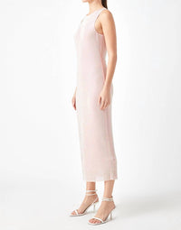 2.7 August Apparel - Rhinestone Mesh Midi Dress