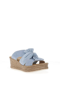 Rieker - Womens Bow Wedge Mule Sandals