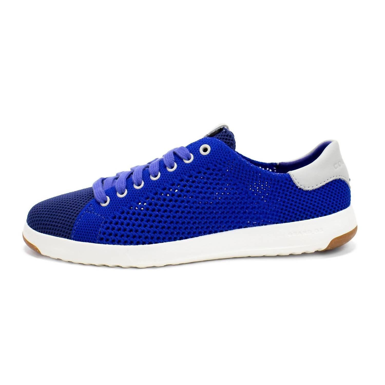 COLE HAAN Women's Grandpro Stitchlite Tennis Sneaker in storm blue - women's sneaker - detail view