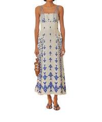 Farm Rio - Graphic Fishes Maxi Dress