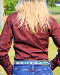 Panhandle - Solid Long Sleeve Snap Up Western Shirt