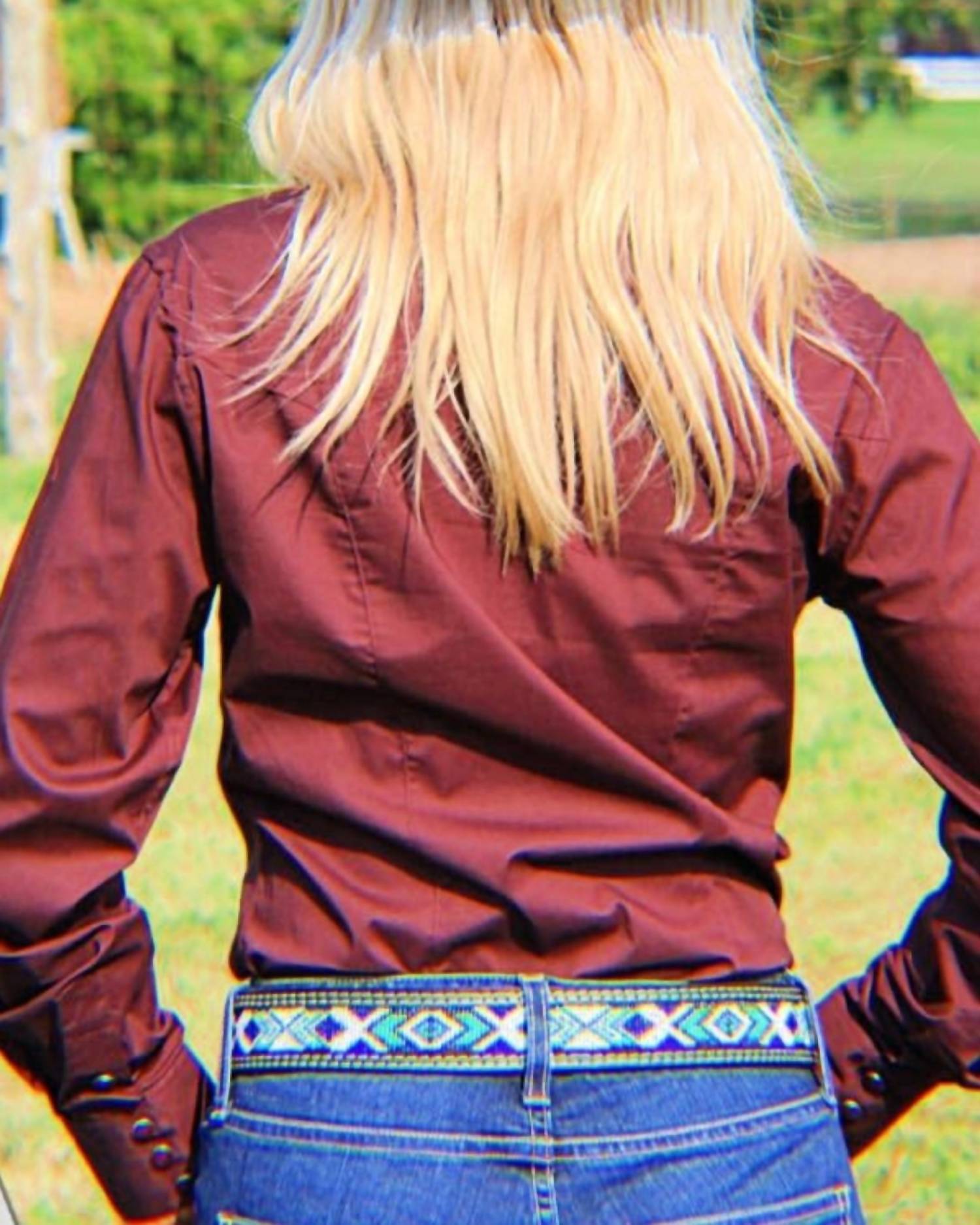 Panhandle - Solid Long Sleeve Snap Up Western Shirt