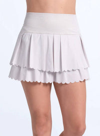 Lucky In Love - Laser Laser Wave Pleat Skirt