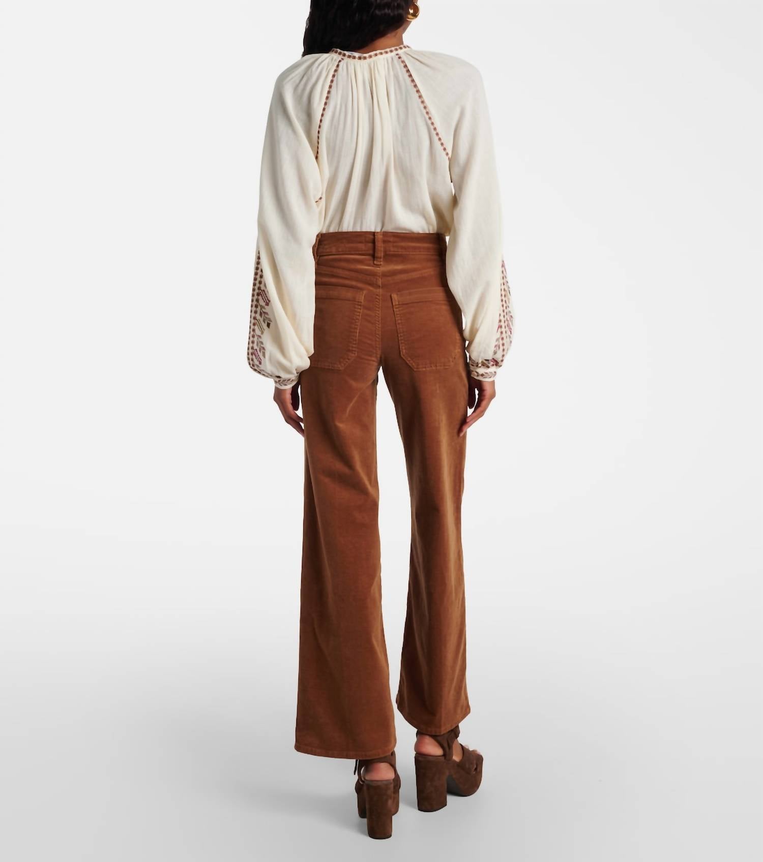 Frame - Le Slim Palazzo Modernist Pocket Wide Leg Pants