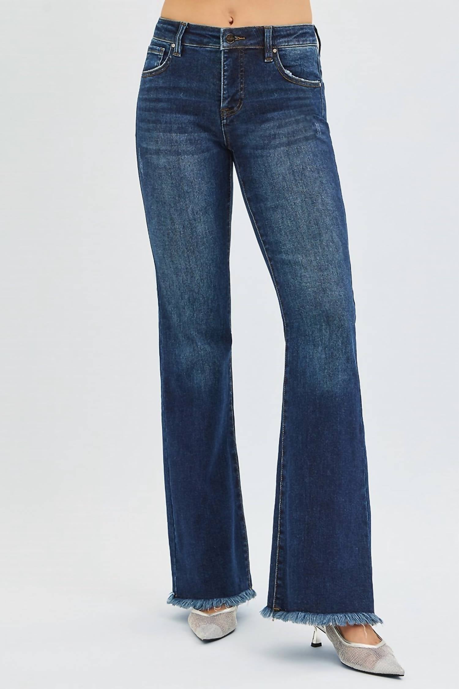 Risen - Tummy Control Mid Rise Flare Jeans