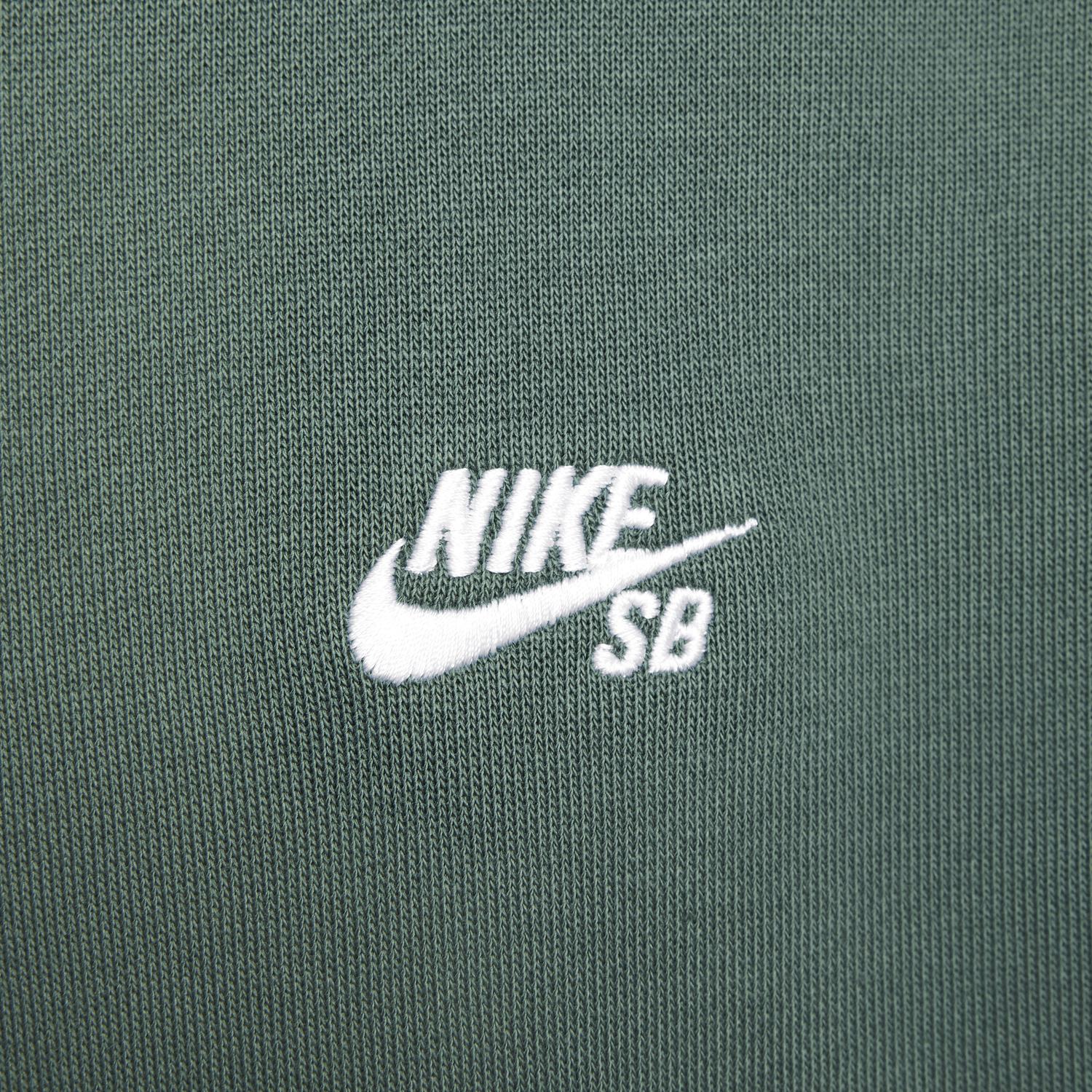 NIKE Sb Fleece Pullover Skate Hoodie in vintage green white - men's shirt - view 5