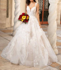 Kitty Chen Couture - Tara V-neck Ball Gown