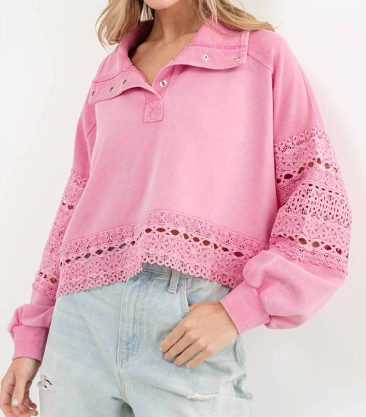 Blue B - Powerpuff Lace Pullover