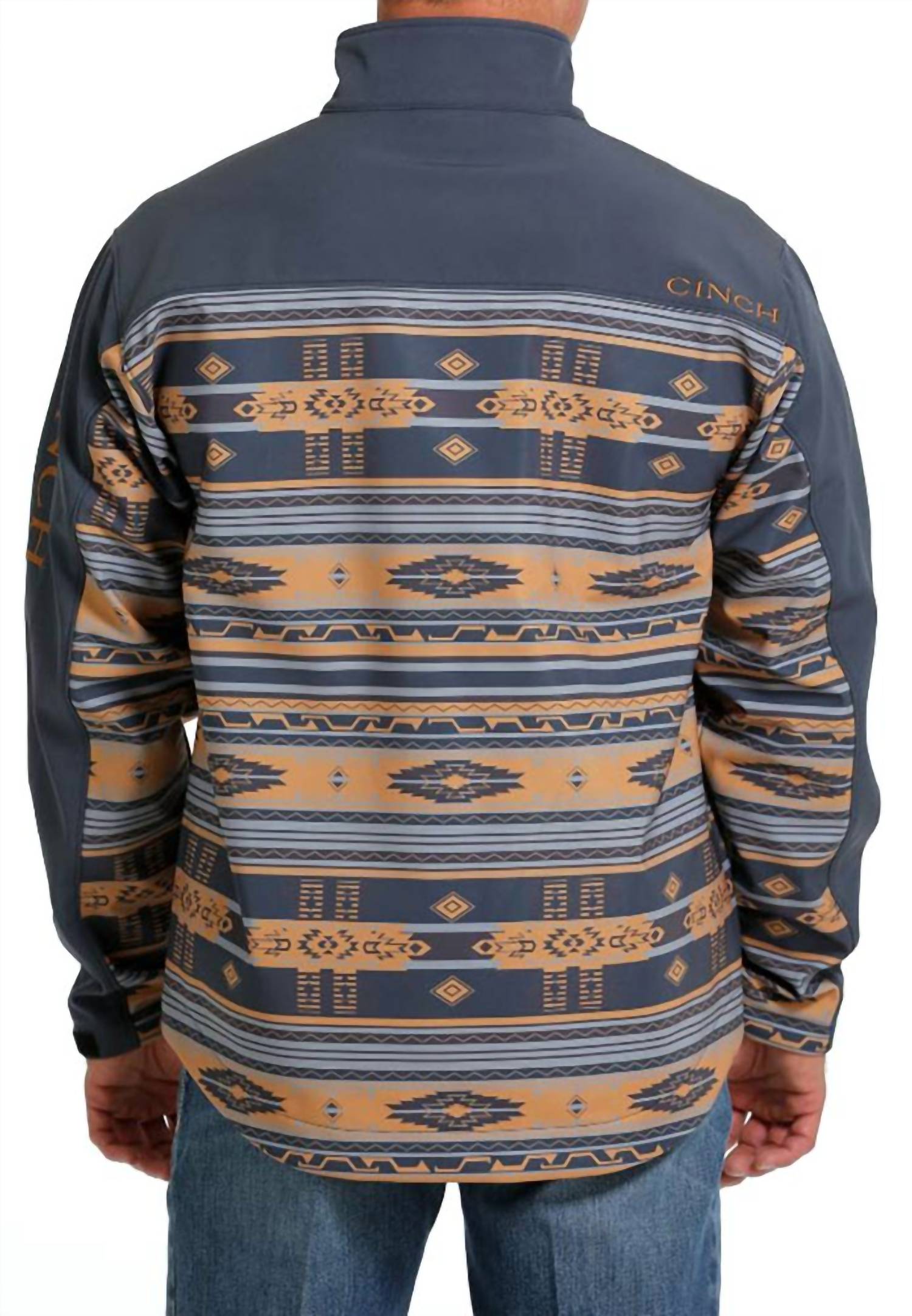 Cinch - Men's Aztec Colorblock Bonded Fleece Jacket