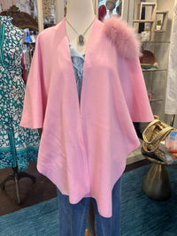 Mitchie'S Matchings - spring wrap with fox trim