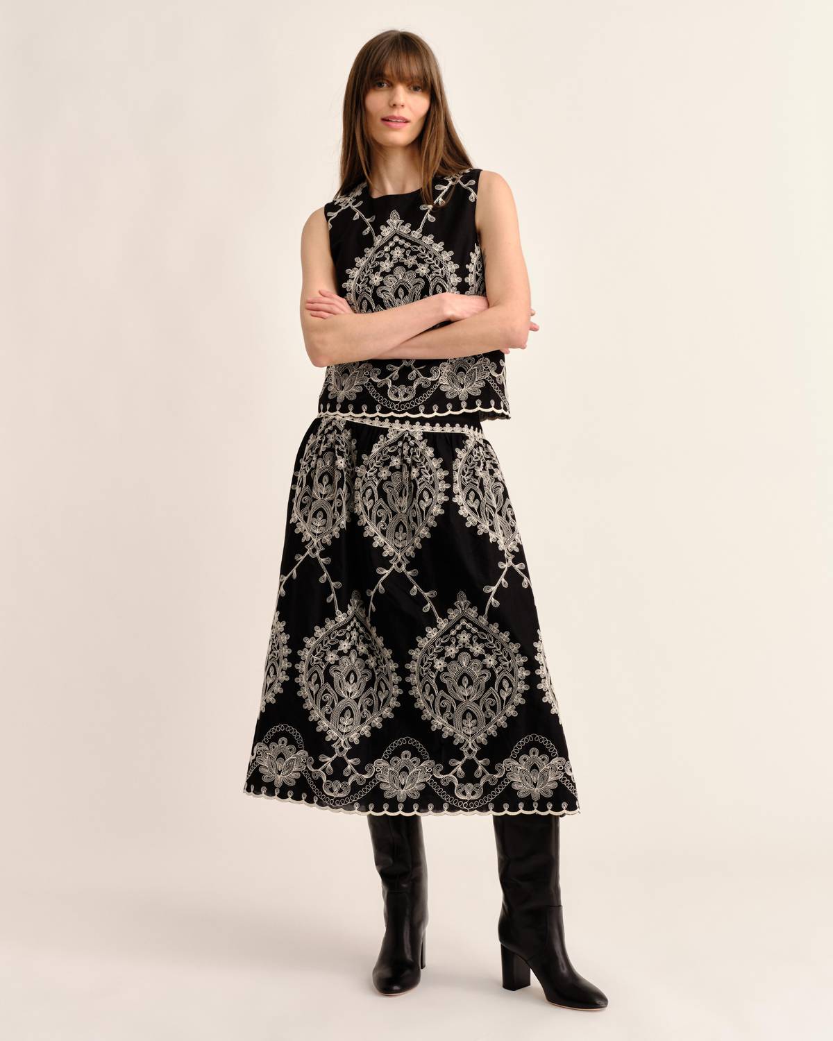 Cartolina Nantucket - Georgia Midi Skirt