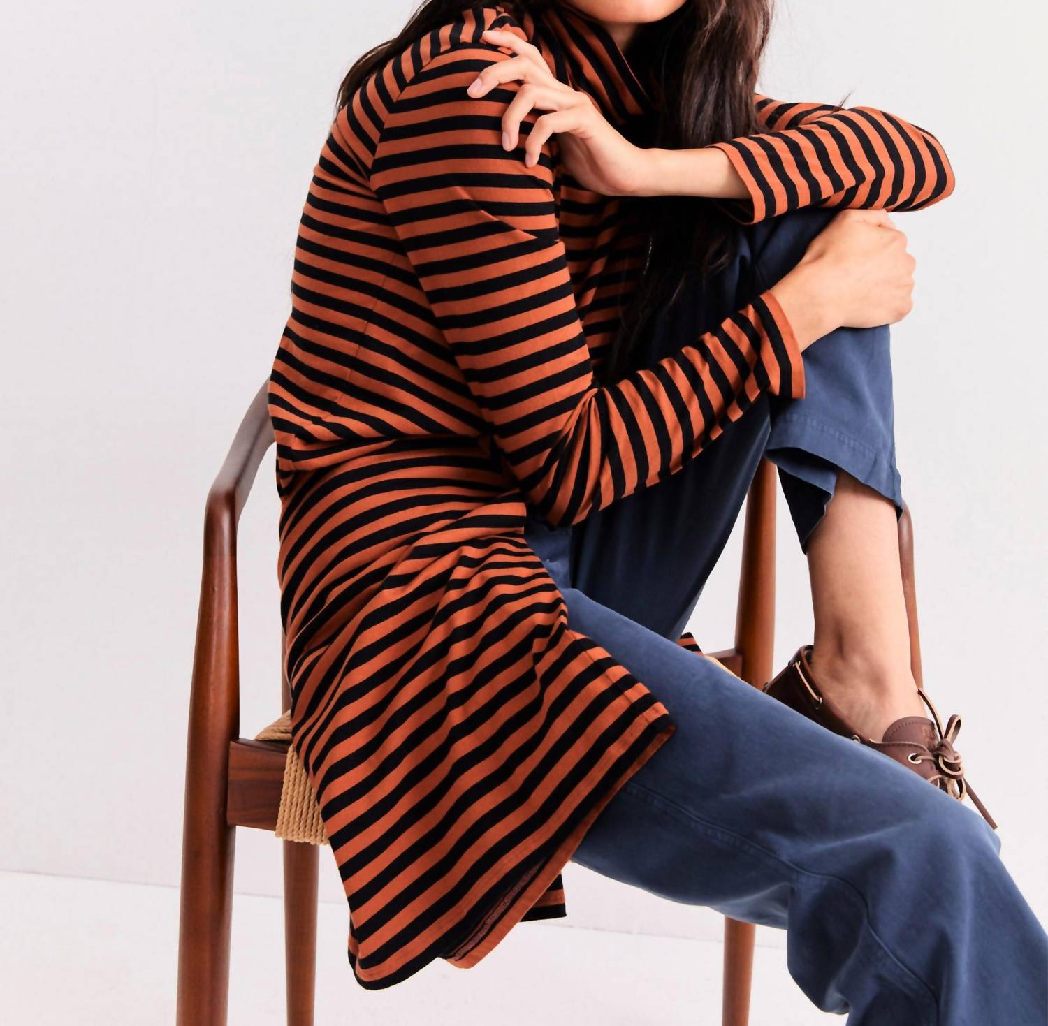 Kule - Stripe Turtleneck Top