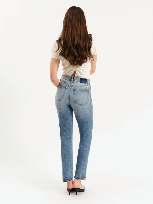 Daze - Smarty Pants High Rise Slim Straight Jeans