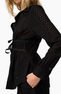 Cami Nyc - Stefania Eyelet Tie Waist Top