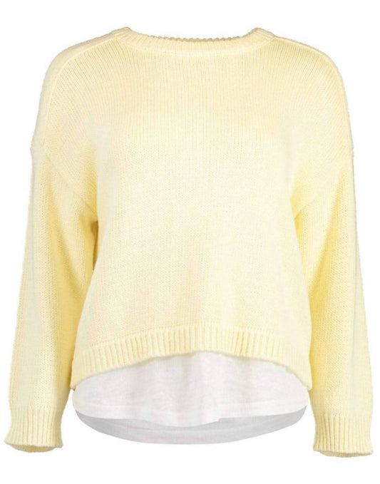 CORBIN LOOKER LAYERED CREWNECK SWEATER