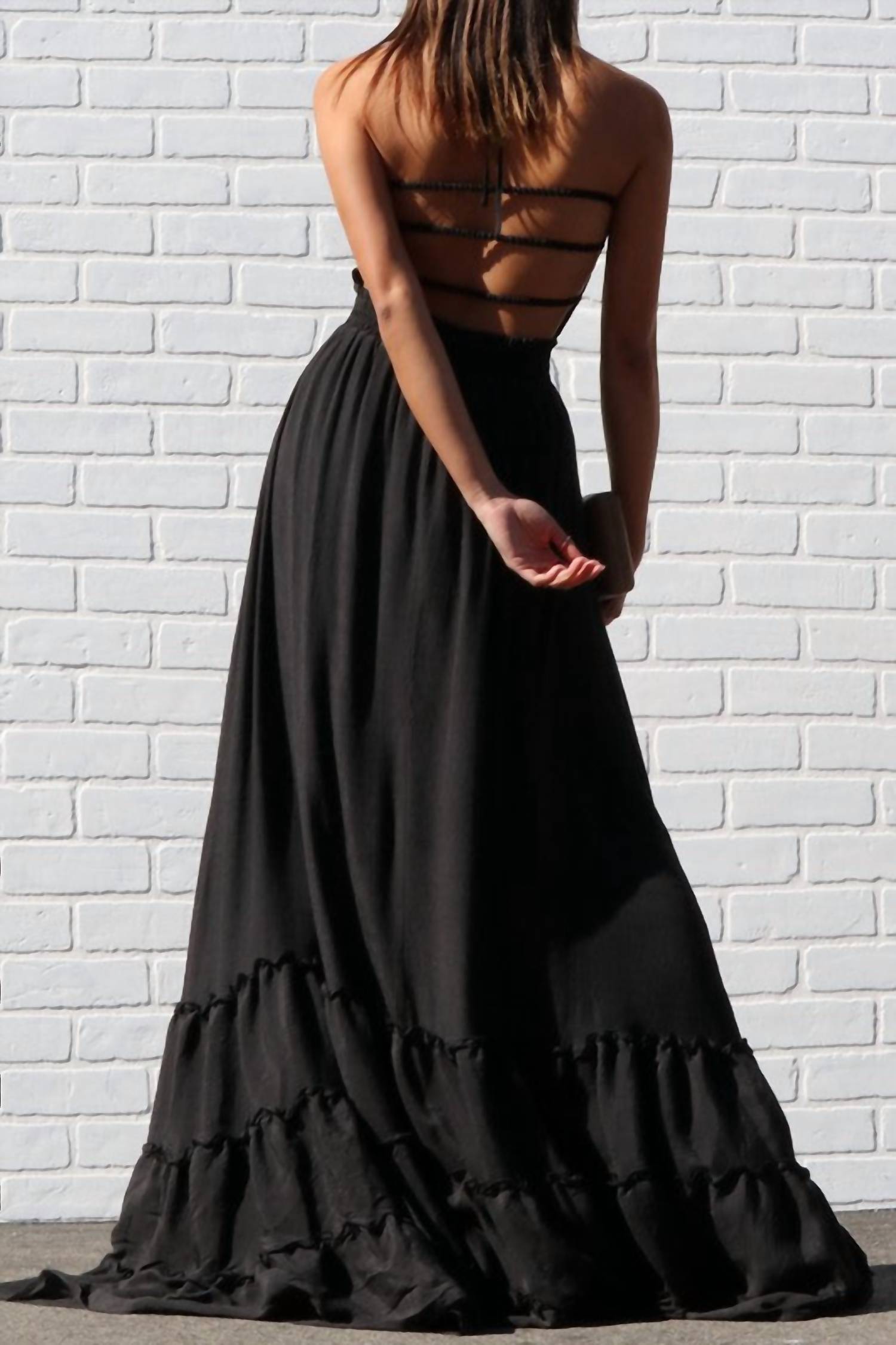 Dress Day - Maxi smock top dress with strappy back