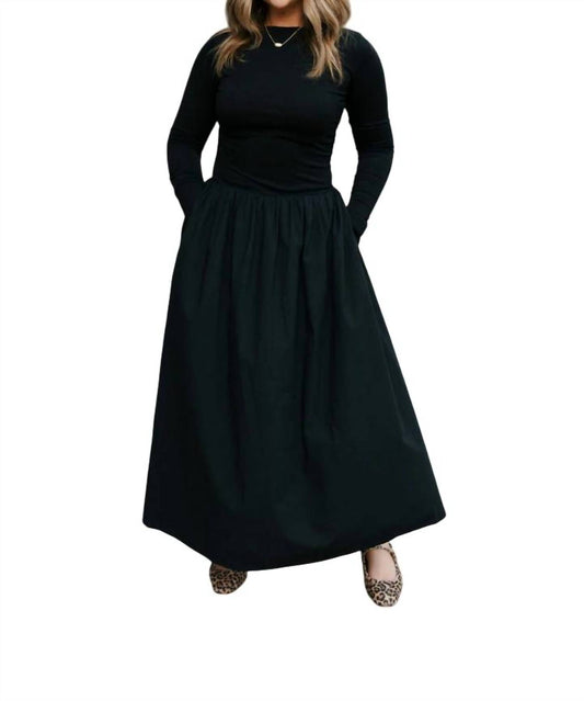 Lalavon - Long Sleeve Maxi Dress